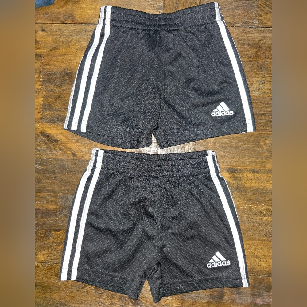 2 Adidas Baby Black Shorts